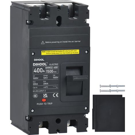 DC 1500V disjoncteur 400A 2P mccb DC batterie fusible (1/5)