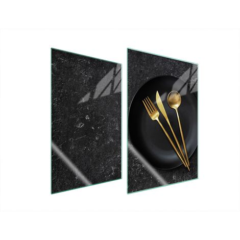 Plaque de protection en verre pour cuisine 2x35x52 (1/5)