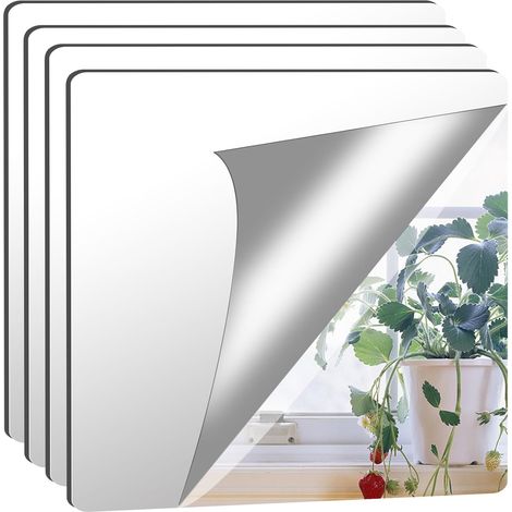 8 pièces auto-adhésifs flexibles en verre, auto-adhésifs flexibles, sans verre, bricolage, décoration acrylique, décoration de décoration, sans cadre, 30x30cm (1/5)