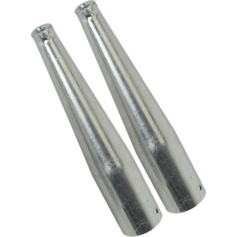 eur Remplaçable pour Râteau en Fer Poignée en Bois, 2pcs, Facile à Transporter, Matériau Métallique Argenté pour Usage Multi-Usage en Jardinage (1/5)