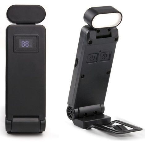 Lampe de lecture à pince rechargeable USB, lampe marque-page, lampe de lecture pliable à pince, lampe de lecture LED, lampe de bureau, lampe de protection des yeux, convient aux enfants et aux amoureu