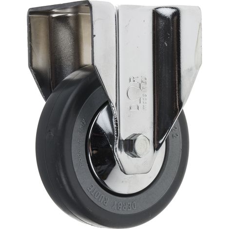 Roulettes industrielles Fixe RS PRO, Diam 80mm, 50kg ( Prix pour 1 ) (1/2)