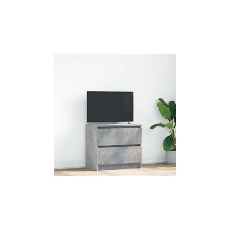 Meuble TV gris béton 60x35x54 bois d'ingénierie (1/5)