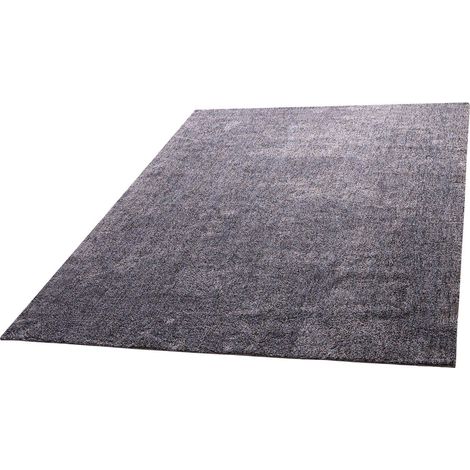 Tapis d'intérieur doux en peluche 244x305cm, moquette antidérapante durable pour zones à fort trafic, couleur bleu-, gris (1/5)