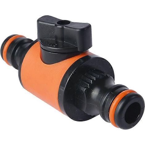 5PCS Equal Garden Hose Shut Off Valve Fitting Plastic Tubing Tap Adapter Quick Joint for Watering Irrigation Car Wash Betterlifefg (1/5)