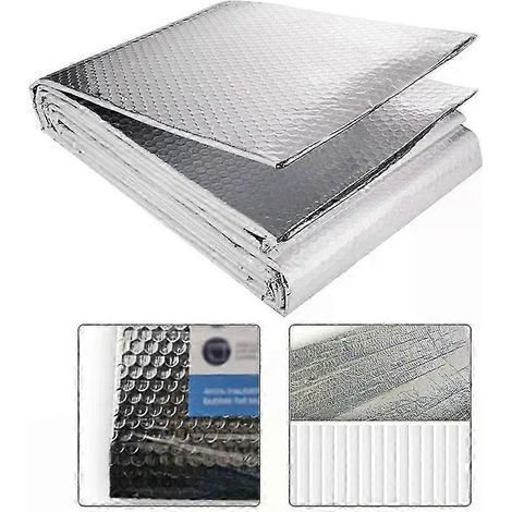 Film réfléchissant thermique pour radiateur, longueur 5 m, film aluminium de 60 cm x 5 m avec autocollant Heat-JXLGV (1/5)