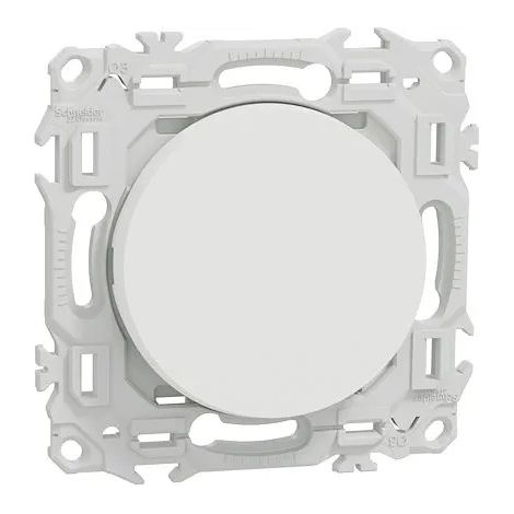 Deviatore o pulsante Odace 10AX Bianco grigio chiaro - SCHNEIDER - S920204 (1/2)
