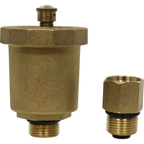 Purgeur automatique d’air + clapet d’isolement mâle 3/8" (12/17) - Arcanaute (1/4)