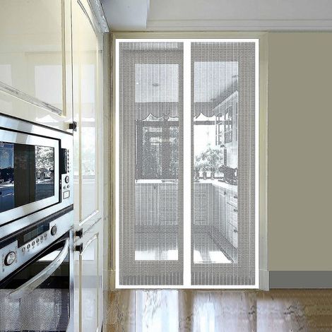 Moskitonetz 90 x 210 cm, Mückenschutz fürs Bett, atmungsaktiver Schutzschleier, dünnes Gewebe für Fenster oder Türen, Insektennetz, Wandvorhang, 1 Stück (1/4)