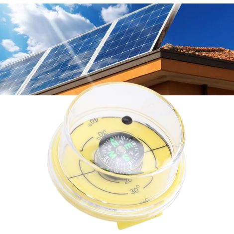 [Transportador] Guía solar para paneles verticales, compás de medición, 4,2 cm de diámetro, ABS amarillo (1/5)