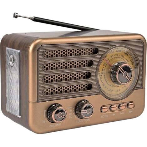 Radio Solaire Outils De Survie Compacts avec Lampe LED Rétro (1/5)