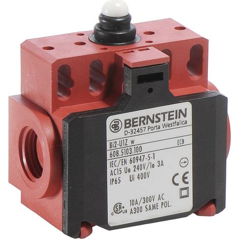 BERNSTEIN 6085153107 BI2-SU1Z W Fine corsa 240 V/AC 10 A Pistone Momentaneo IP65 1 pz.