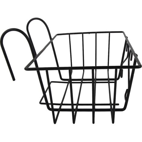 Wandhalterung für rechteckige Pflanzgefäße, Balkon-Topfhalter aus Eisen, Blumenregal für Geländer, Terrassen-Blumenständer (1/5)