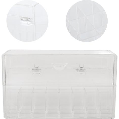 Aufbewahrungsbox für Puderkompaktpuder mit staubdichtem Klappdeckel – Make-up-Organizer (1/5)