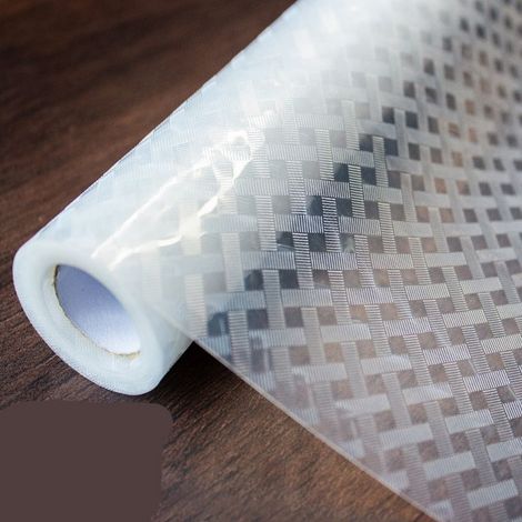 Protection Tiroir Cuisine Tapis Fond Transparent 30 x 150 cm Fond de Tiroir EVA Imperméable Non Adhésive pour Armoires de Cuisine (1/4)