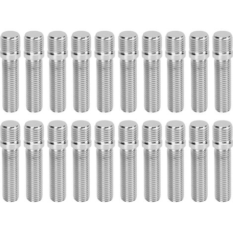 20 pièces goujon de roue étendu 58mm boulons de Conversion goujons adaptateur 41mm longueur de tige M14x1.5-M12x1.5. (1/4)