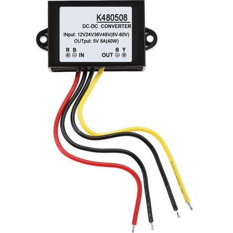 DC-DC 12V/24V/36V/48V auf 5V 8A Abwärtswandler-Netzteilmodul (1/5)