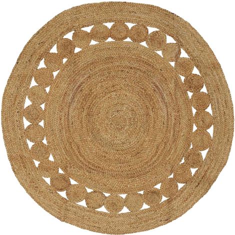 vidaXL Area Rugs Natural Ø 150 cm Jute