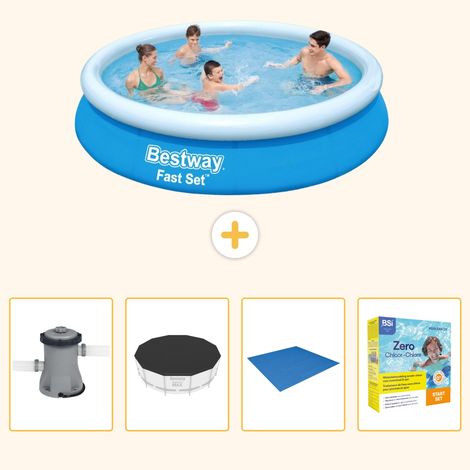 Bestway Bestway Fast Set Ronde - 366x76 cm - 5-pièces S198 (1/5)