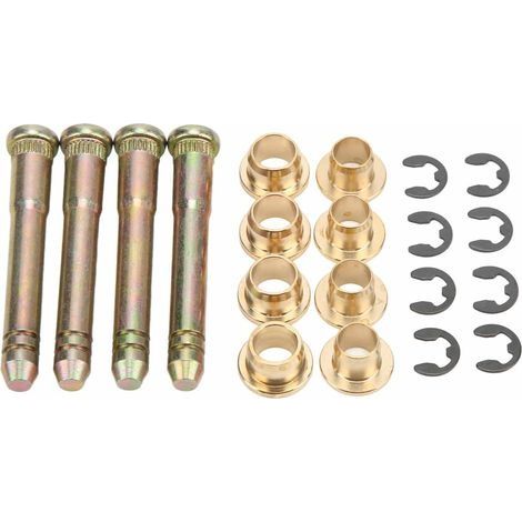 Kit de douille de charnière de porte Kit de réparation de goupille de charnière de porte en métal Installation facile anti-torsion professionnelle robuste (1/5)