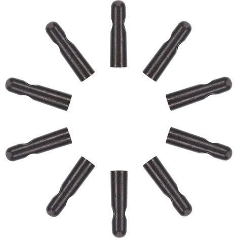 Lot de 10 Perles de Queue de Parapluie en métal, pièces de réparation pour Parapluie, Design Exquis et Finition Noire, compatibles avec Parapluie Long Manche (1/5)