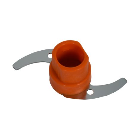Ersatzteil - Orange geriffeltes Messer - - MOULINEX