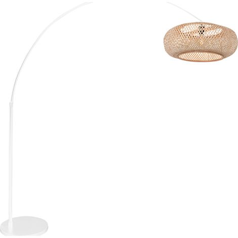 Steinhauer - lampadaire - Sparkled Light - naturel blanc - bambou