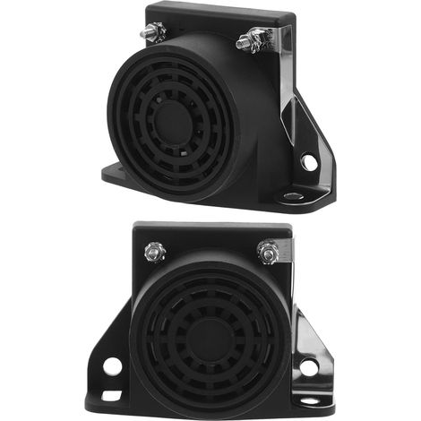 Alarme de Recul Bibi 12v-48v, Lot de 2 Avertisseurs Sonores Puissants Étanches pour Voitures, Camions et Engins de Chantier, Klaxon de Sécurité pour Marche Arrière (1/5)