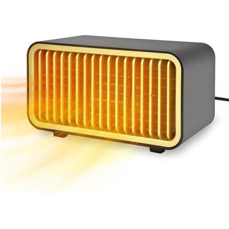 Radiateur soufflant 1000W silencieux, mini chauffage d'appoint électrique portable 2 modes, protection surchauffe, bureau chambre (1/5)