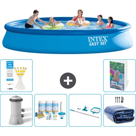 Intex Piscine Easy Set Ronde - 457x84 cm - 7-pièces S267 (1/5)