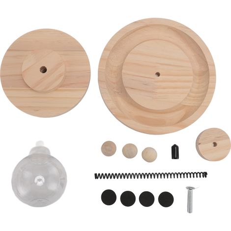 Balle qui fuit pour chat, jouet polyvalent, Double couche, rond en acier, jouets alimentaires interactifs à ressort pour petits trous d'intérieur (1/5)
