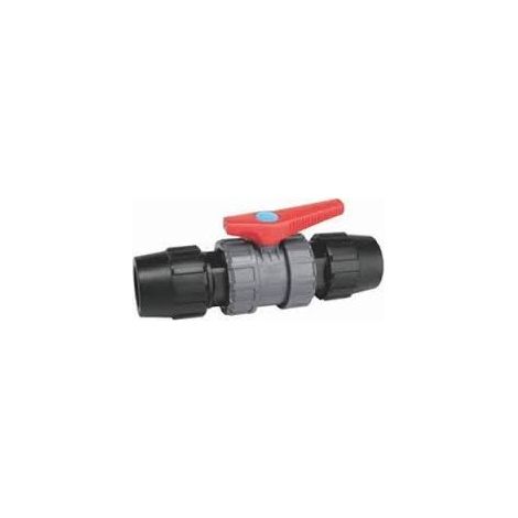 Llave Esfera De Polietileno Con Acoples De 25 Mm