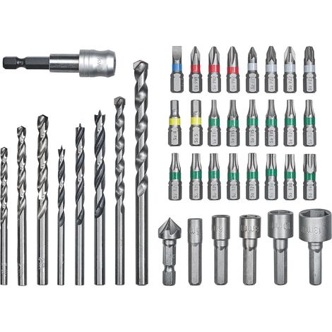 Original Einhell 39-tlg. Bit- und Bohrer-Set für Stein, Metall, Holz (8x Bohrer, 24x Bit, 5x Steckschlüsseleinsatz, 1x Senker, 1x Schnellwechselbithalter, Aufbewahrungsbox) (1/5)