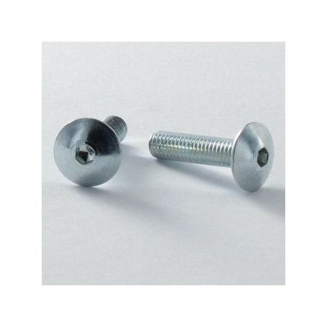 Vis Poelier Clé de 4 HC4 M6X16 Cranté SOUS Tête Acier zingué-100 pièces