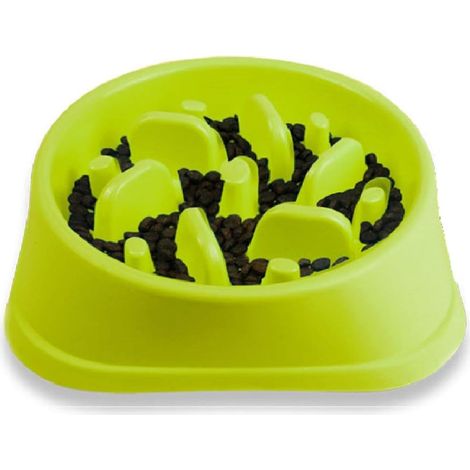 Filiyano-Gamelle anti-glouton pour animaux de compagnie, écologique, pour chiens et chats, fabriquée en fibre de bambou et en polypropylène non (1/5)