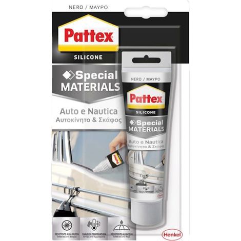 SILICONE ACETICO 'AUTO - NAUTICA' RAL 9005 nero ml 50  - PATTEX