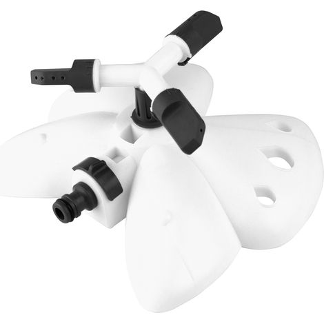 Arroseur de jardin rotatif à 360° pour l'arrosage de la pelouse, 3 bras, en acier inoxydable (1/5)