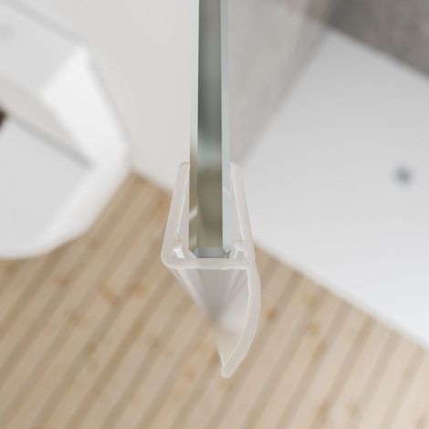 Schulte Duschdichtung Glasstärke 5+6+8 mm Länge 200 cm Spritzschutzprofile (1/2)