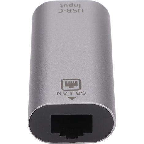 Adaptateur USB C vers Ethernet Gigabit, Connexion RJ45 Femelle Plug and Play Universel pour Ordinateur (1/5)