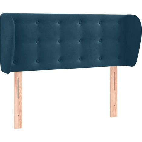 Maison Exclusive - Cabecero de terciopelo azul oscuro 93x23x78/88 (1/5)