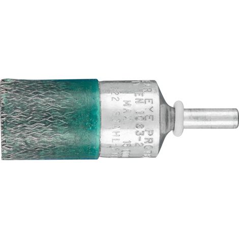 PFERD Vulkanisierte Pinselbürste weich ungezopft PBV Ø22 mm Schaft-Ø6 mm Stahl-Draht-Ø0,25 (1/5)