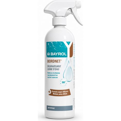 Spray mantenimiento línea de agua Bayrol Bordnet 1L depósitos grasos (1/5)