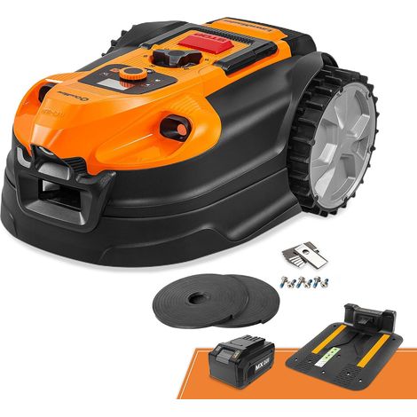 Robotic Lawn Mower for Gardens up to 800 m², Visual Navigation, Automatic Obstacle Avoidance, Automatic Charging Station, Virtual No Areas  Automatic Charging Station, Virtual Zones, App Control, 24V  (1/5)