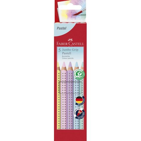 Faber-Castell - Pencil Jumbo Grip Pastel box (5 pcs) (110991)