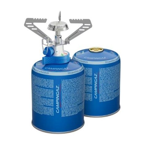 Campingaz Combo Camping Connect Stove & 2 x CV 470 Gas Cartridges  con conexión Easy Clic y función Dual Lock  Hornillo Ligero  Alta Potencia 1250 W  para Camping, Festivales y Senderismo