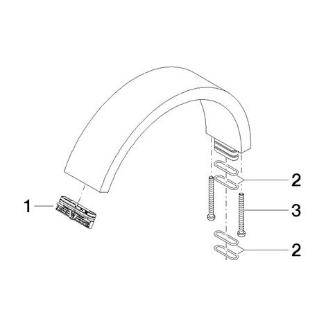 Dornbracht 90117001300-36 Bec de robinet Pièces de rechange
