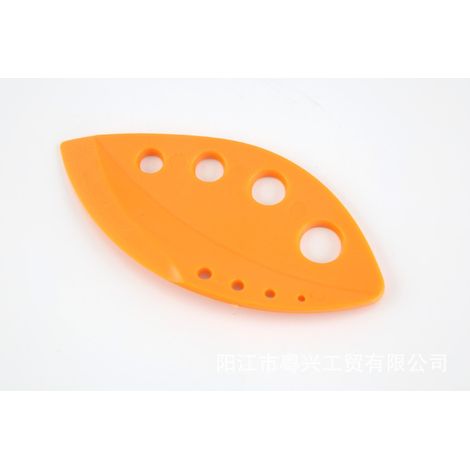 Lot de 2 éplucheurs de légumes pour chou, chou frisé, légumes verts et herbes aromatiques - Accessoire de cuisine orange (1/5)