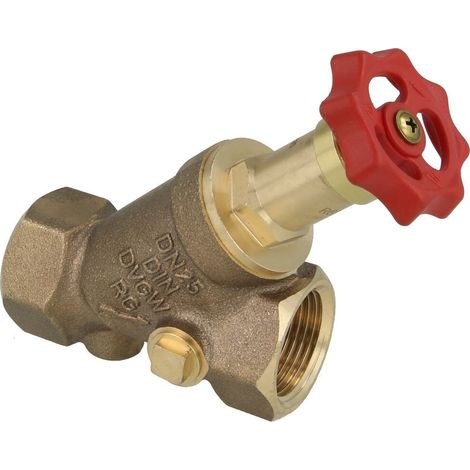 Vanne à passage direct en laiton rouge DN25 filetage femelle 1’’