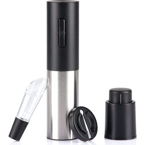 Coffret tire-bouchon électrique, ouvre-bouteille rechargeable, tire-bouchon automatique, tire-bouchon électronique, ruban noir (1/5)