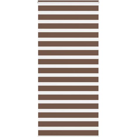 Doppelrollo Braun 105x230 cm Stoffbreite 100,9 cm Polyester